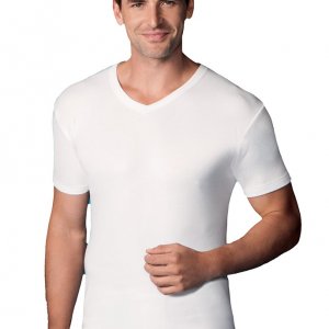 Camiseta algodón termal manga corta pico Abanderado
